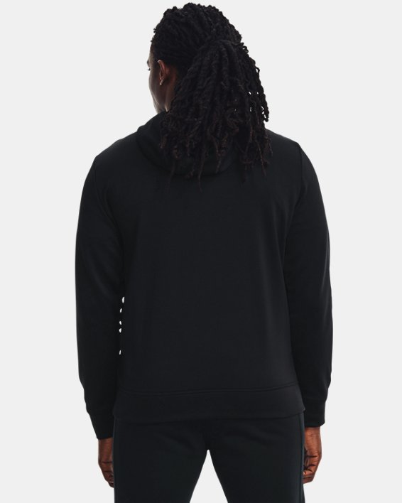 Men's Armour Fleece® ½ Zip Hoodie, Black, pdpMainDesktop image number 1